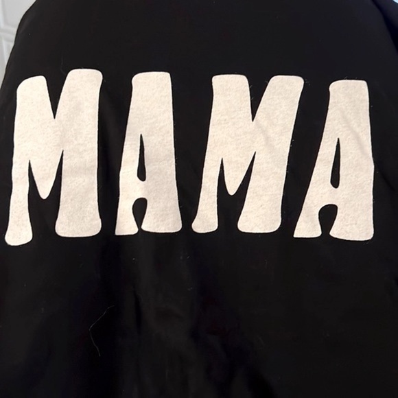 MAMA Heather Black T-shirt Graphic Tee Size S NWOT - Picture 2 of 7